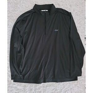 Greg Norman Men's Half-Zip Golf Pullover Black XL